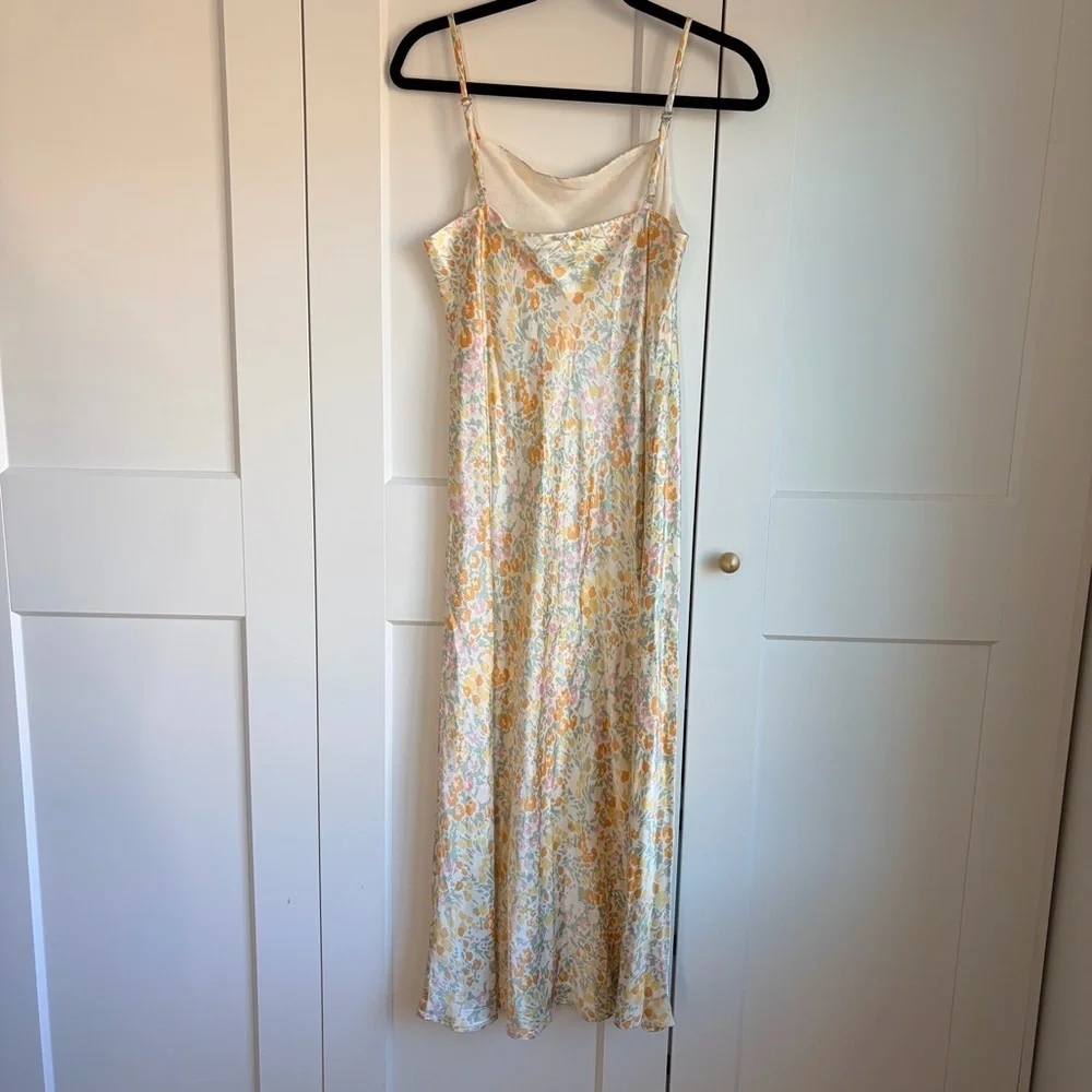 Rails Mina Summer Meadow Floral Dress in Cream and Orange | M - Picture 6 of 9